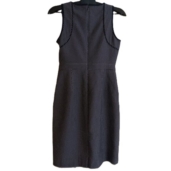 J. Crew Blue White Polka Dot Sleeveless Sheath Dress Women’s Size 4 - Picture 3 of 15